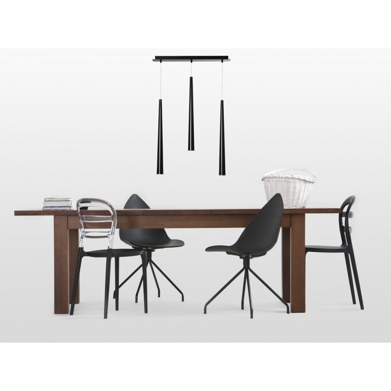 Lampa wisząca ICE 3 - czarny