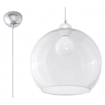 Lampa Wisząca BALL Transparentny