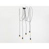 Lampa wisząca SPINNE 5 - czarny