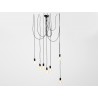 Lampa wisząca SPINNE 7 - czarny