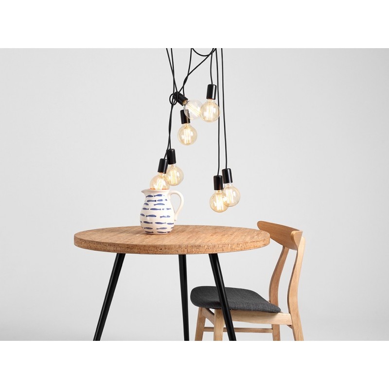 Lampa wisząca SPINNE 7 - czarny