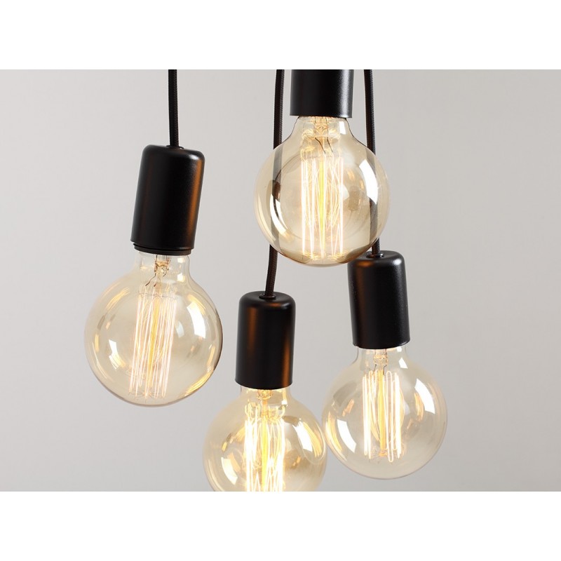 Lampa wisząca SPINNE 7 - czarny