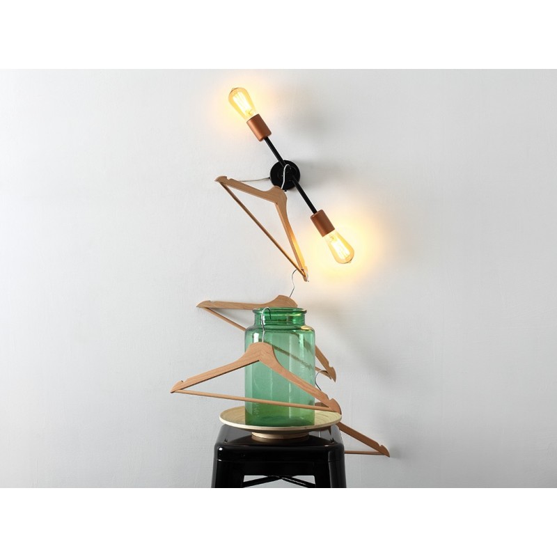 Lampa ścienna EPO WALL - czarny