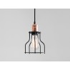 Lampa wisząca WORKER WIDE - czarny