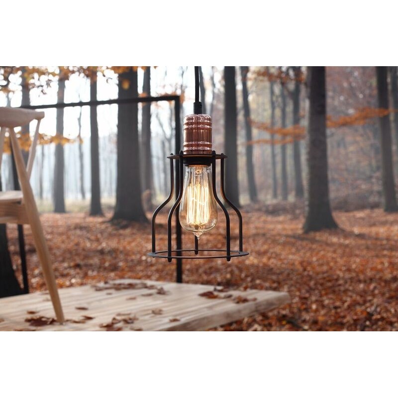 Lampa wisząca WORKER WIDE - czarny