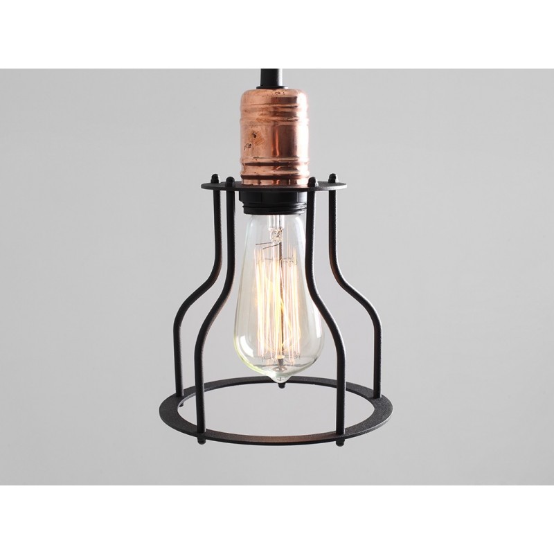 Lampa wisząca WORKER WIDE - czarny