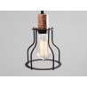 Lampa wisząca WORKER WIDE - czarny