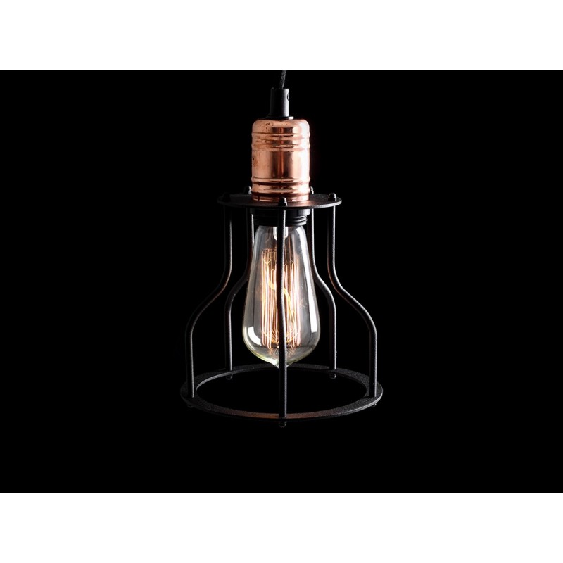 Lampa wisząca WORKER WIDE - czarny