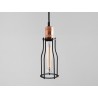 Lampa wisząca WORKER TALL - czarny