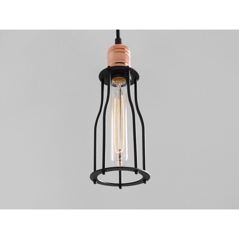 Lampa wisząca WORKER TALL - czarny