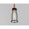Lampa wisząca WORKER TALL - czarny