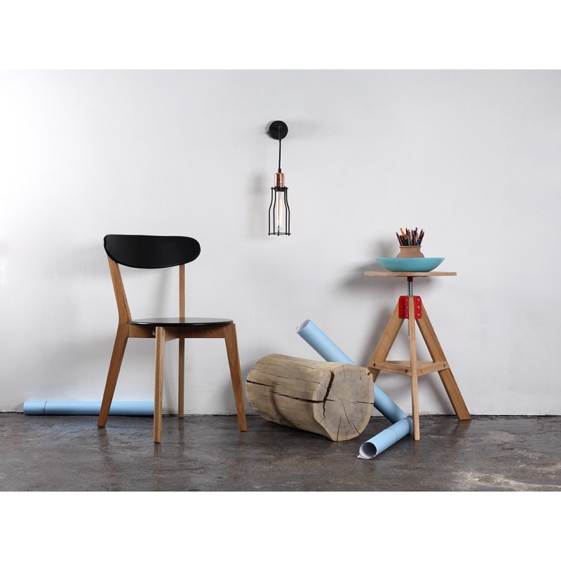 Lampa ścienna WORKER TALL WALL - czarny