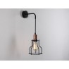 Lampa ścienna WORKER WIDE WALL - czarny