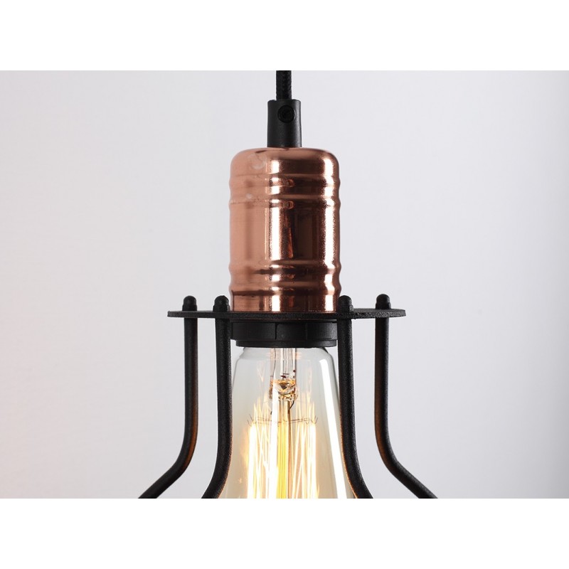 Lampa ścienna WORKER WIDE WALL - czarny