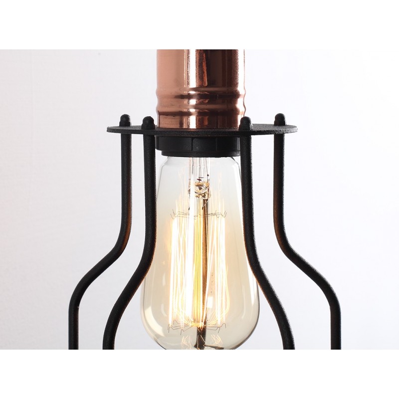 Lampa ścienna WORKER WIDE WALL - czarny