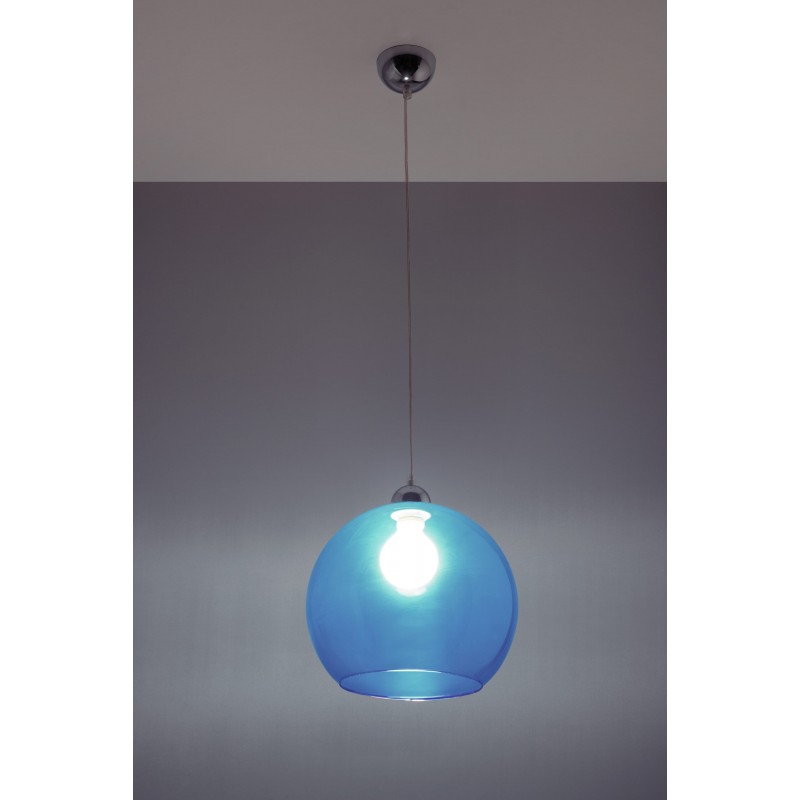 Lampa Wisząca BALL Błękitna