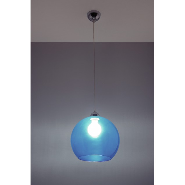 Lampa Wisząca BALL Błękitna - 2