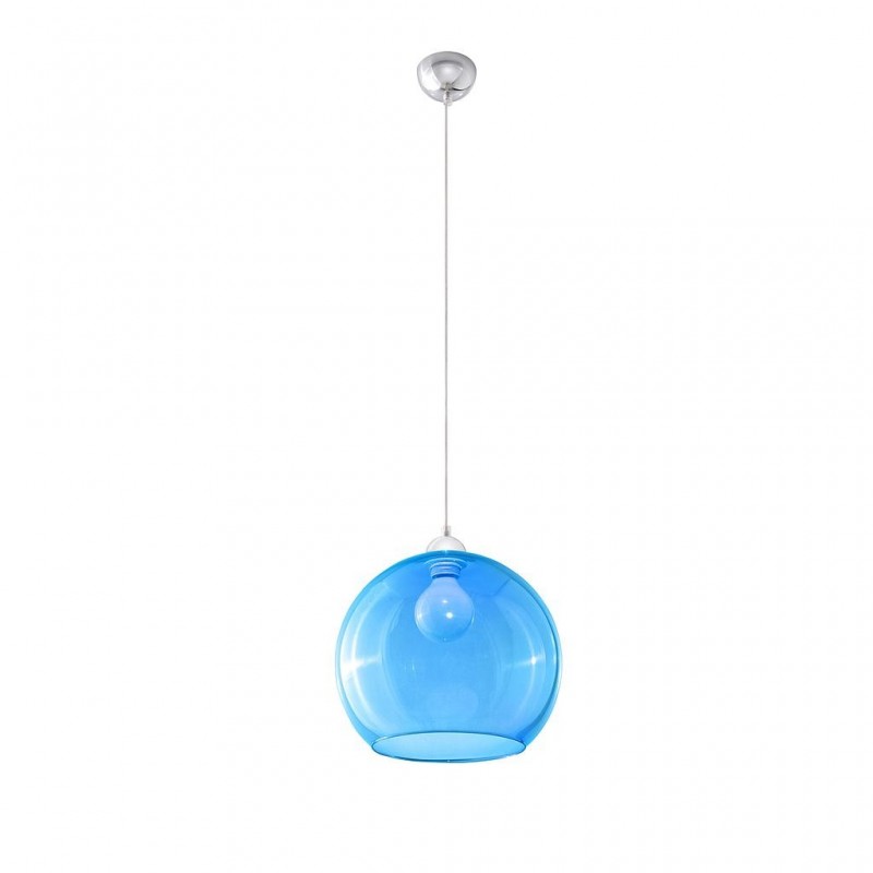 Lampa Wisząca BALL Błękitna