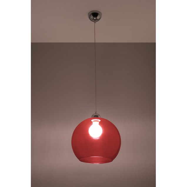 Lampa Wisząca BALL Czerwona - 2