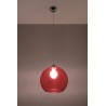 Lampa Wisząca BALL Czerwona