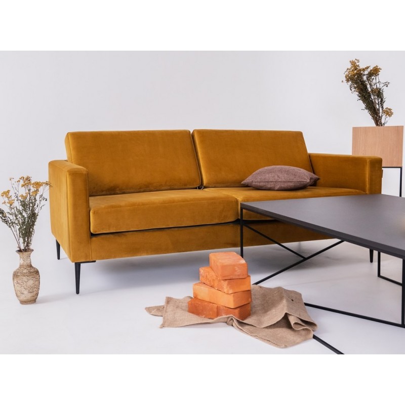 Sofa VERGAN 2 os. - marakuja(rv41), czarny