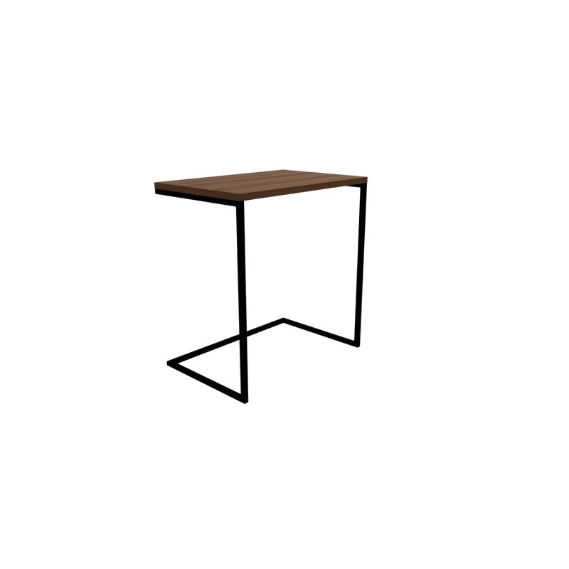 Stolik LUPE SOLID WOOD 60 - dąb, czarny