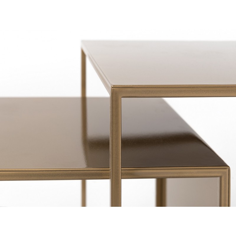 Stół kawowy zestaw 2 WALL TRIO METAL 35x45x55