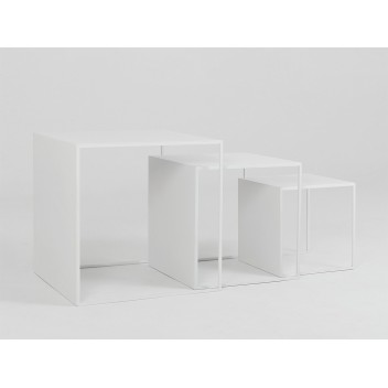 Stół kawowy zestaw 2 WALL TRIO METAL 35x45x55