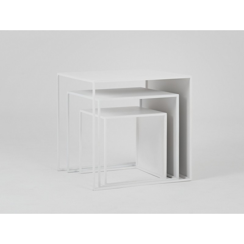 Stół kawowy zestaw 2 WALL TRIO METAL 35x45x55