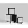Stół kawowy zestaw 2 WALL TRIO METAL 35x45x55