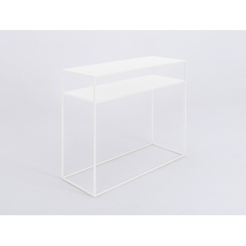 Konsola TENSIO 2 FLOOR METAL 100x35 - biały