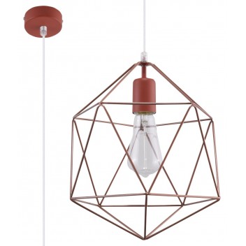 Lampa Wisząca GASPARE Miedziana