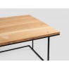 Stół kawowy WALT SOLID WOOD 100x60 - dąb, czarny