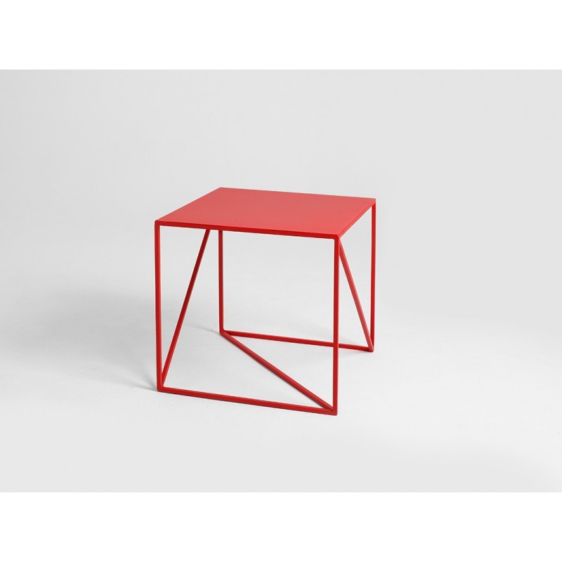 Stolik MEMO METAL 50 - czerwony
