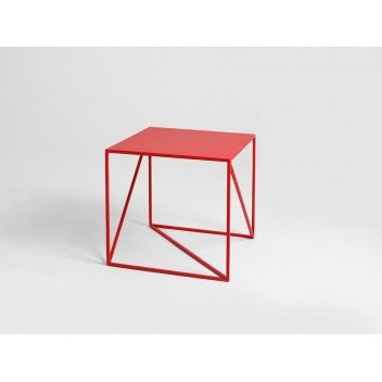 Stolik MEMO METAL 50 - czerwony