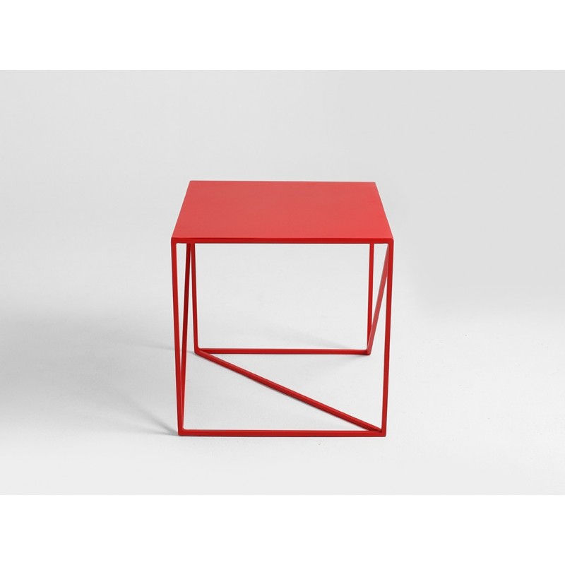 Stolik MEMO METAL 50 - czerwony