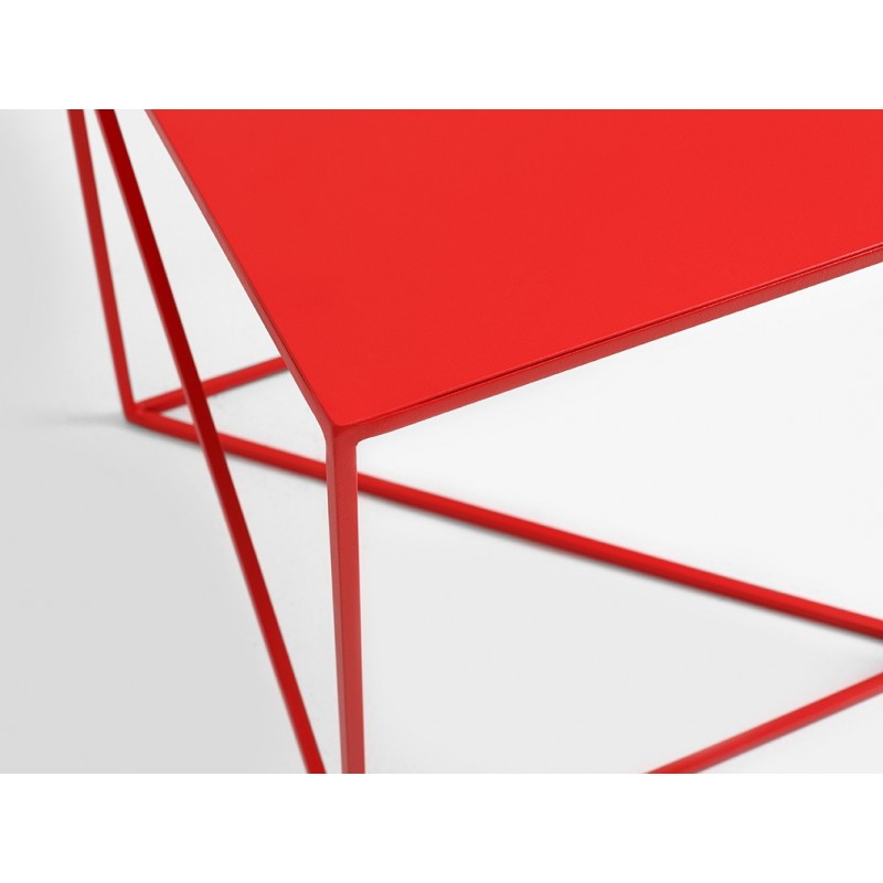 Stolik MEMO METAL 50 - czerwony