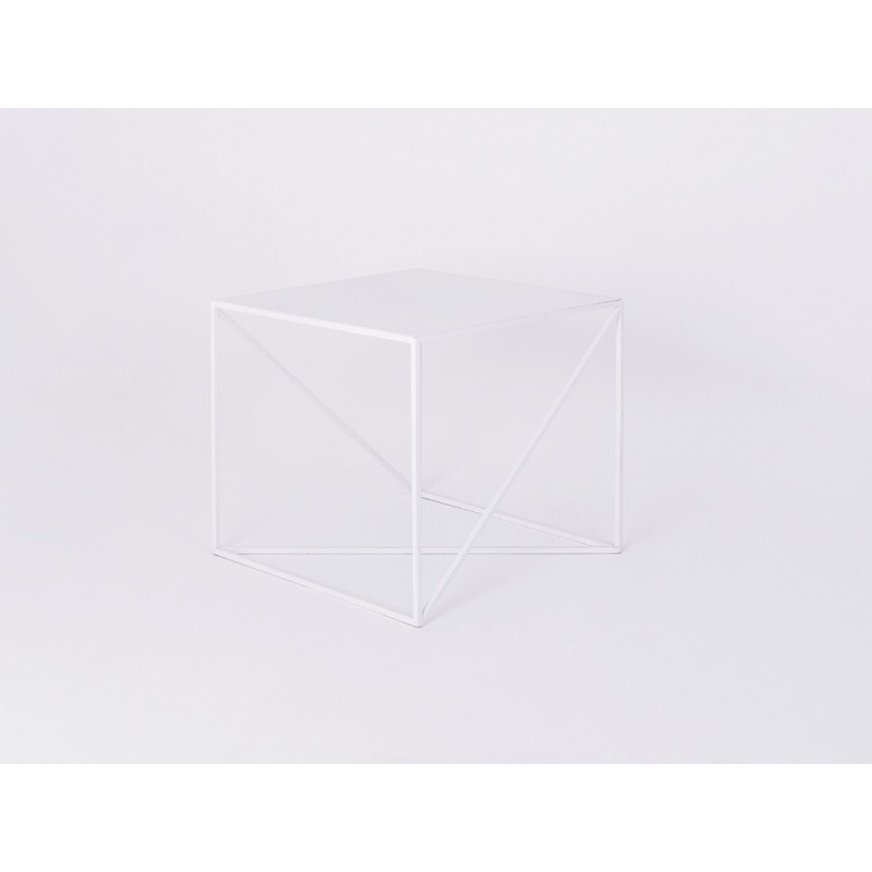 Stolik MEMO METAL 50 - czerwony