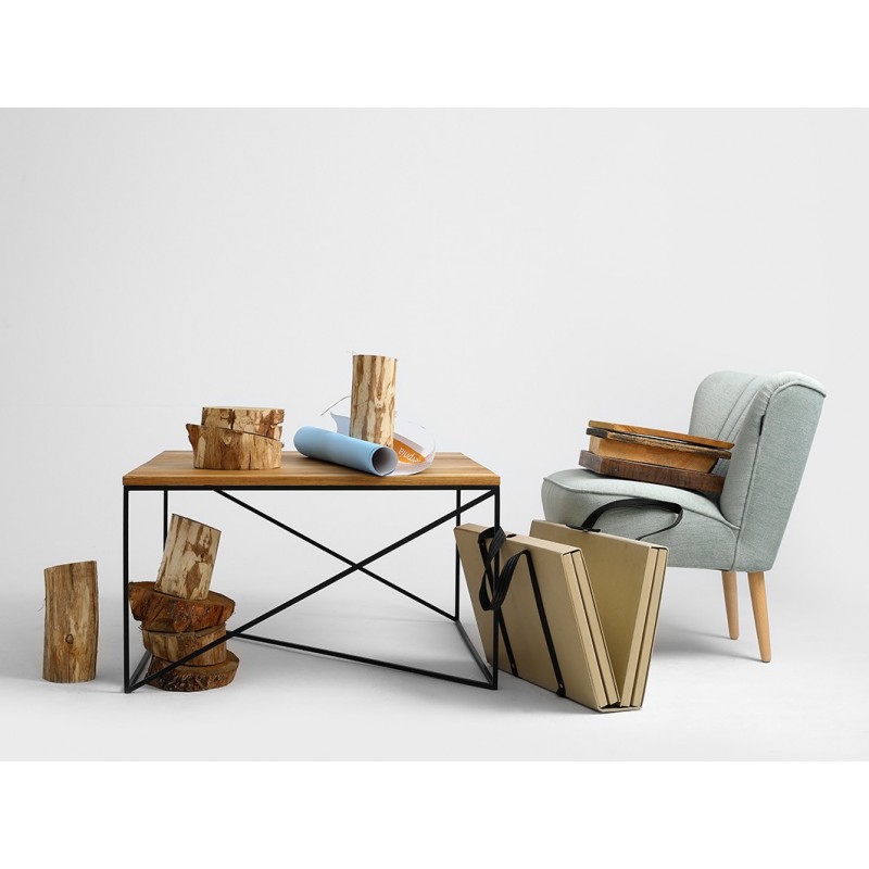 Stół kawowy MEMO SOLID WOOD 100x100