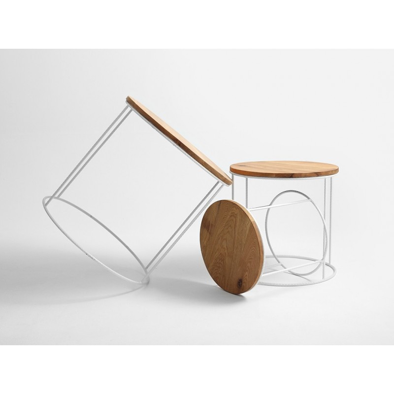 Stół kawowy zestaw TRIOS SOLID WOOD