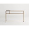 Konsola SENSO FLOWER METAL 120x25 L - złoty