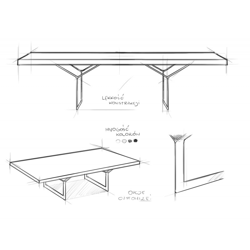 Stół kawowy LONGO SOLID WOOD 100x60