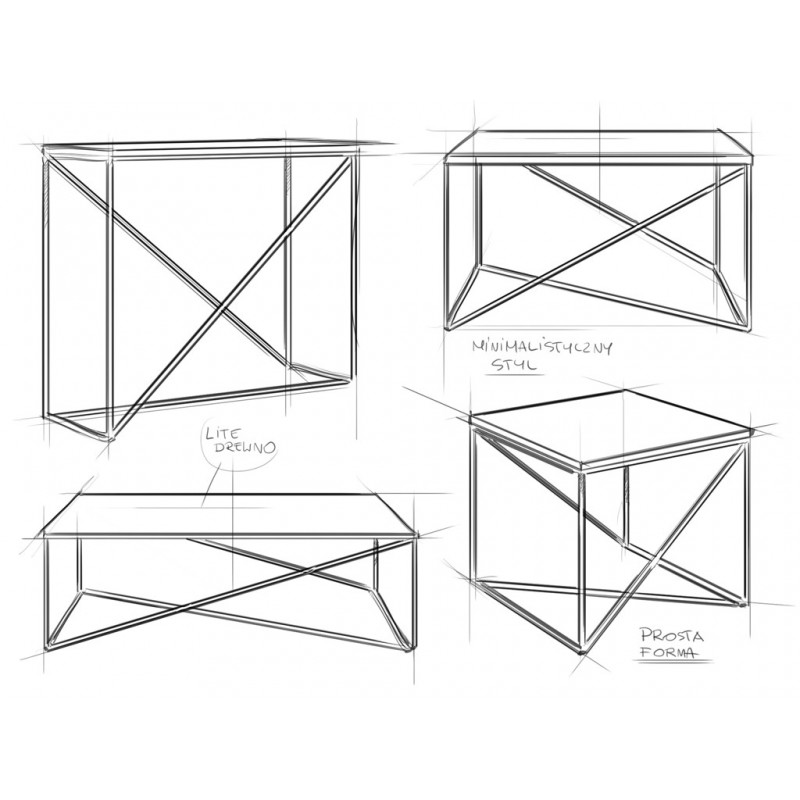 Konsola MEMO SOLID WOOD 100