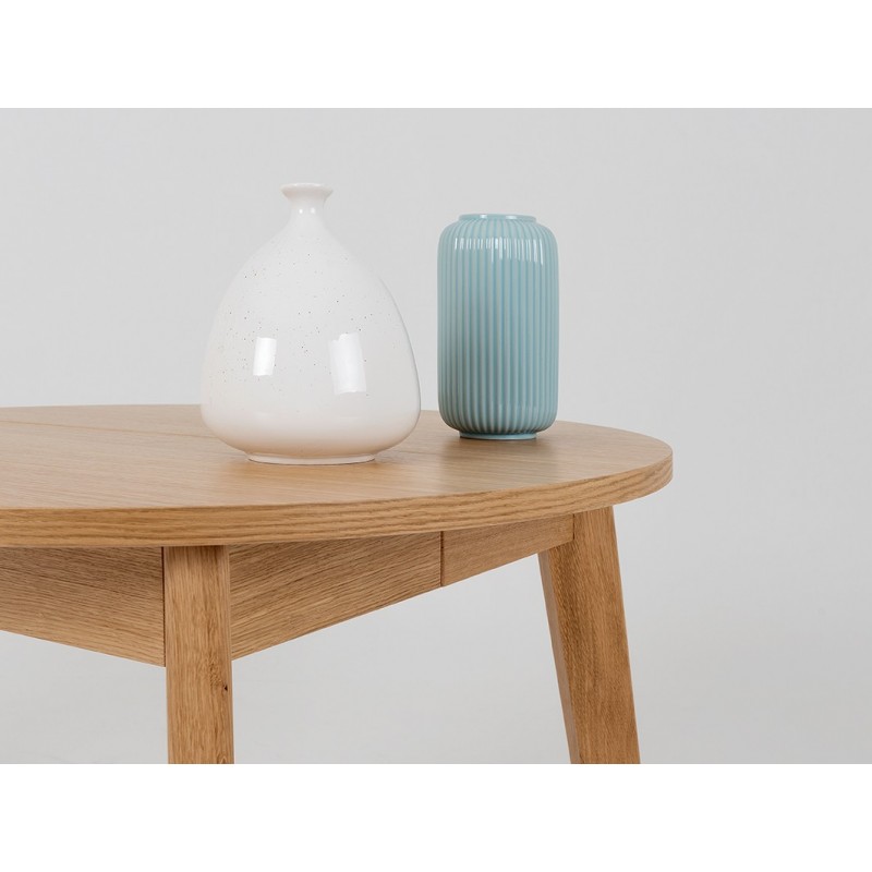 Stół jadalniany WOODYOU ROUND 95 rozkł. - dąb lity