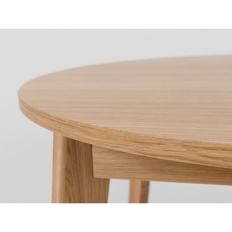 Stół jadalniany WOODYOU ROUND 95 rozkł. - dąb lity