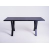 Stół jadalniany VW 160 - czarny, czarny
