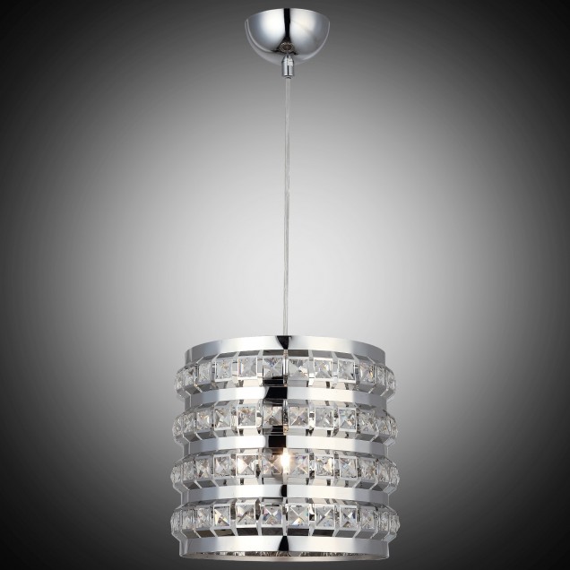 Elegancka  srebrna kryształowa lampa wisząca lucea area 8130-51-11   salon sypialnia jadalnia hotel restauracja