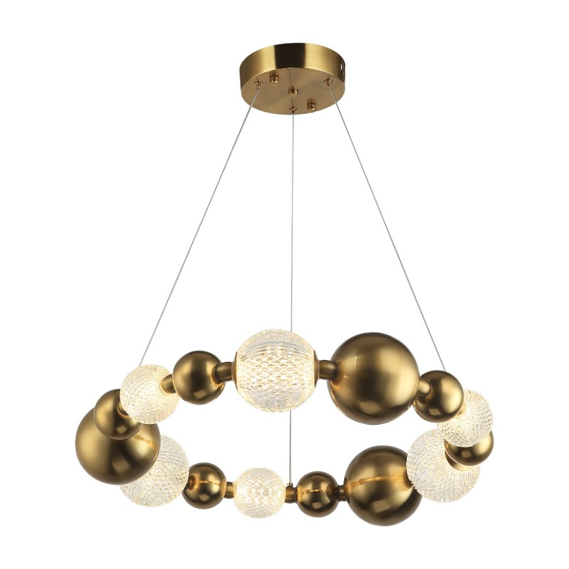 Nowoczesna patynowa lampa wisząca 80525-01-P06-CO MIMOSA SALON SYPIALNIA JADALNIA LUCEA