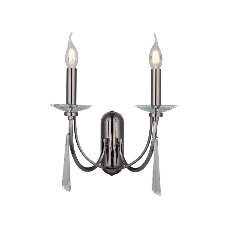 Klasyczny kinkiet grafit 1570-87-29 TOREDO HOTEL SALON SYPIALNIA JADALNIA LUCEA STL