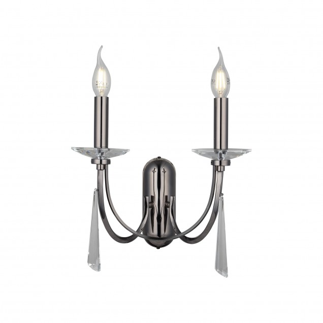 Klasyczny kinkiet grafit 1570-87-29 TOREDO HOTEL SALON SYPIALNIA JADALNIA LUCEA STL